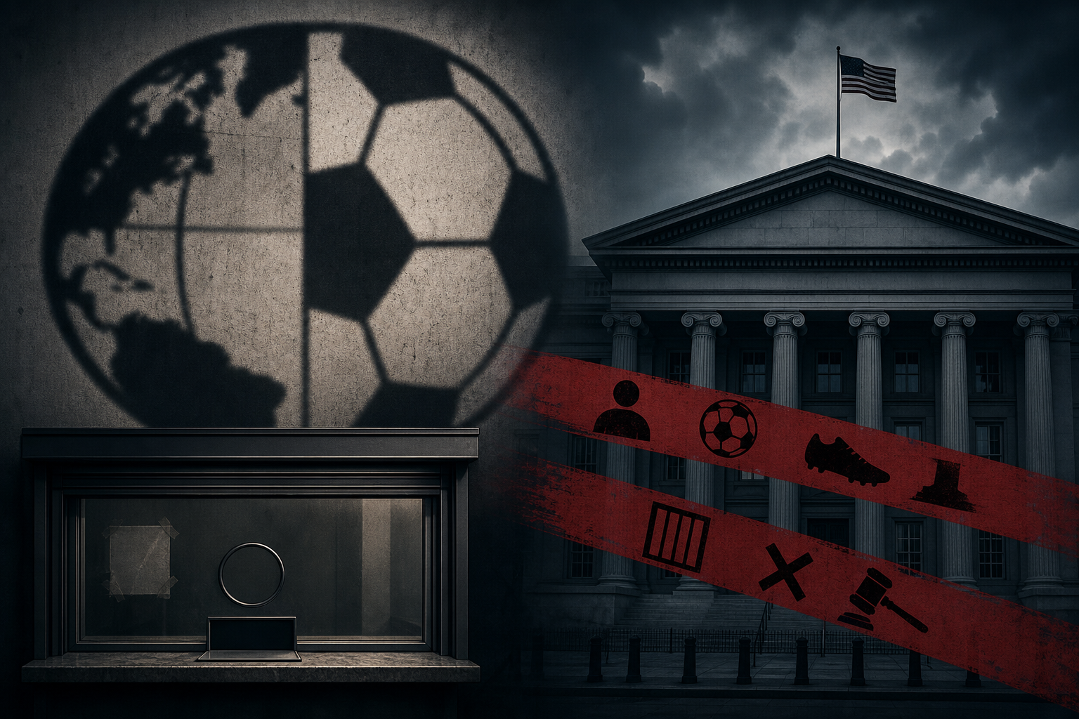 Illustration: sport vs sanctions — who owns the empty seats?